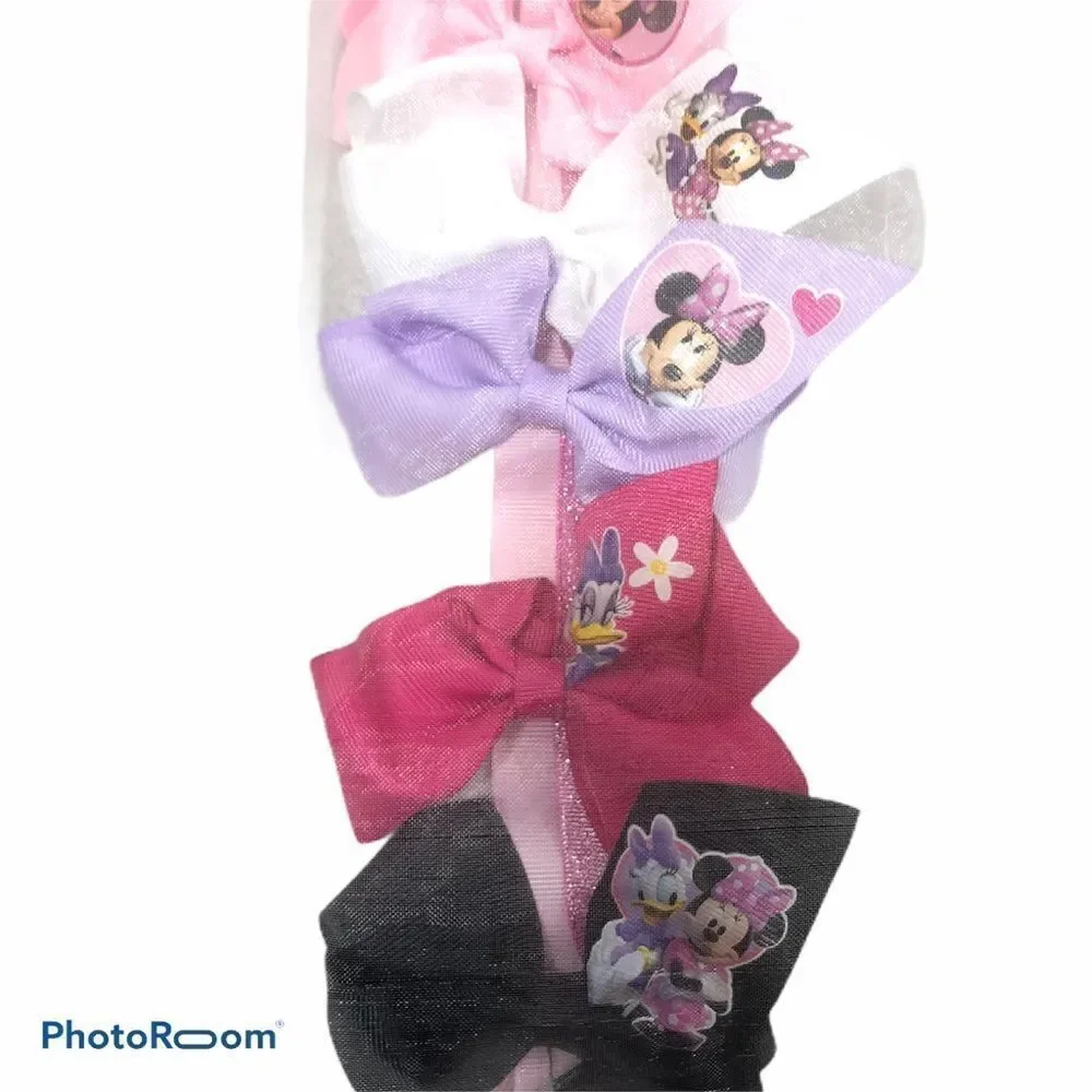 Lot of‎ Nine Brand New Minnie Mouse Clip Bows